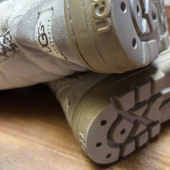 Vintage Ugg Tasman Braid Shearling Boots Women's 9 Ultra Tall New Zealand - Picture 14 of 16